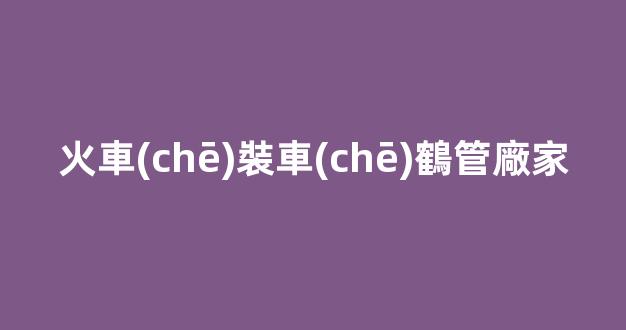火車(chē)裝車(chē)鶴管廠家(鶴管定量裝車(chē)系統(tǒng)廠家)(1)