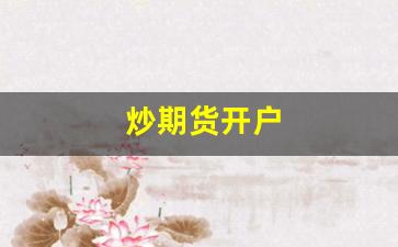炒期货开户(炒期货开户到哪里办理)_https://www.wguangz.com_广期所_第1张