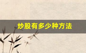 炒股有多少种方法(炒股有哪些诀窍)_https://www.shshucaipeisong.com_深交所_第1张
