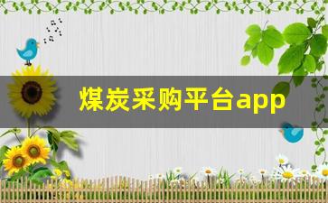 煤炭采购平台app(煤炭采购平台有哪些公司)_https://www.jnskb.com_效果图_第1张