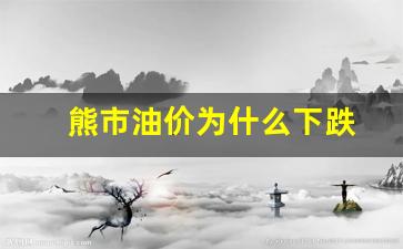 熊市油价为什么下跌-2021熊市原因