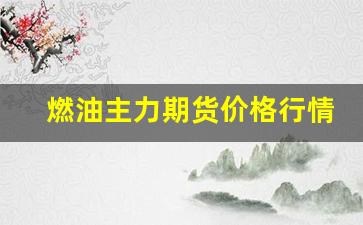 燃油主力期货价格行情(燃油期货主力行情东方财富)_https://www.jyywjc.com_股票_第1张