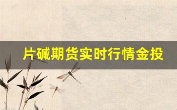 片碱期货实时行情金投(片碱期货价格实时行情)_https://www.jyywjc.com_股票_第1张