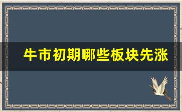 牛市初期哪些板块先涨郝联峰_https://www.heiljjianzu.com_创业板_第1张