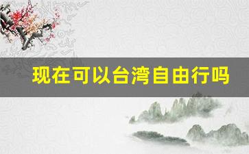 现在可以台湾游吗-现在可以台湾自由行吗
