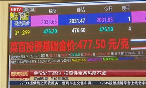 现在金价处于高位吗知乎_现在金价处于高位