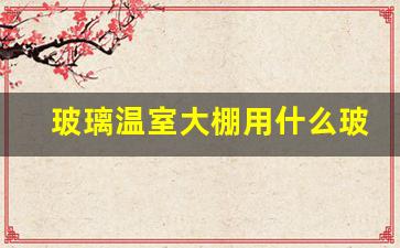 玻璃温室大棚用什么玻璃(玻璃温室大棚施工视频)_https://www.eamstsz.com_上交所_第1张