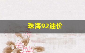 珠海92油价多少钱一升最新-珠海92油价