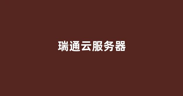 瑞通云服务器(瑞通软件官网)-百变无痕
