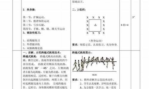 田径体育教案小班_田径体育教案