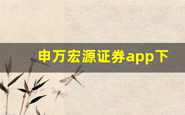 申万宏源证券app下载官网(申万宏源证券app下载)_https://www.syklpowerbike.com_上交所_第1张