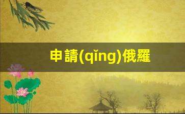 申請(qǐng)俄羅斯簽證需要什么資料(辦理俄羅斯簽證需要什么資料)