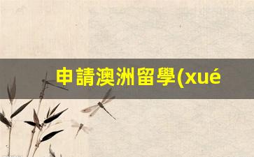 申請澳洲留學(xué)簽證服務(wù)費(fèi)多少(澳洲留學(xué)簽證多少錢)