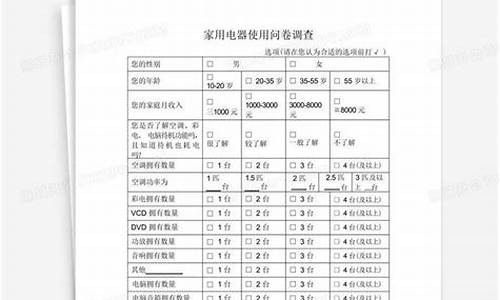 电器生产厂家调查问卷300字怎么写_电器生产厂家调查问卷300字怎么写的