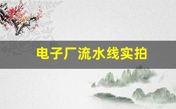 电子厂流水线实拍(电子厂流水线工作怎么做的)_https://www.wanyuyiyao.com_深交所_第1张