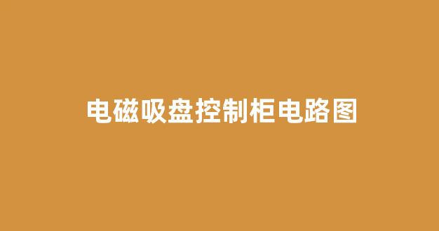 电磁吸盘控制柜电路图(电磁吸盘控制柜电路图讲解)_https://www.hangfeite.com_北交所_第1张
