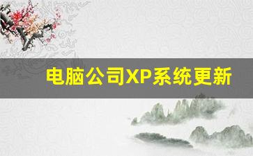 电脑公司XP系统更新详解