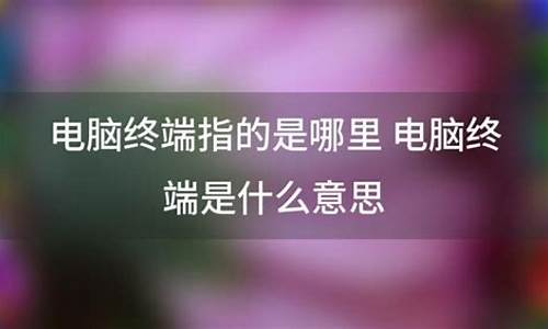 电脑系统属于什么_电脑系统指的是哪里