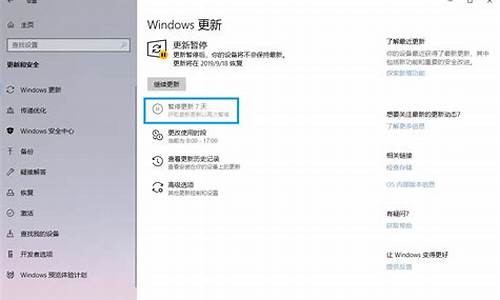 电脑系统暂停更新7天,电脑系统暂停更新7天怎么办