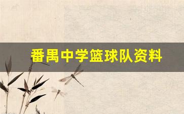 广东番禺中学篮球队-番禺中学篮球队资料