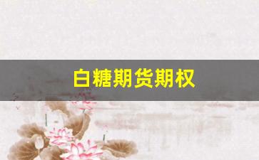 白糖期货期权(白糖期货期权规则最大持仓量)_https://www.wguangz.com_上期所_第1张