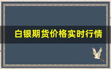 白银期货价格实时行情金投(白银期货一手多少千克)_https://www.tuogunzhijia.com_道指期货_第1张