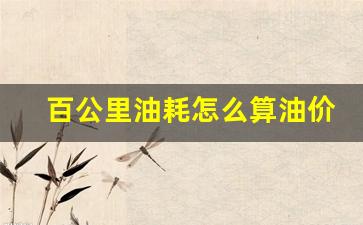 百公里油耗怎么算油价-百公里油耗怎么计算