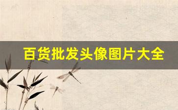 百货批发头像图片大全(百货批发门头照片)