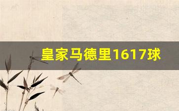 皇家马德里15-16赛季球衣-皇家马德里1617球衣