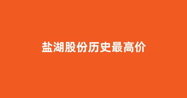 盐湖股份历史最高价(2021盐湖股份价格)_https://www.wguangz.com_广期所_第1张