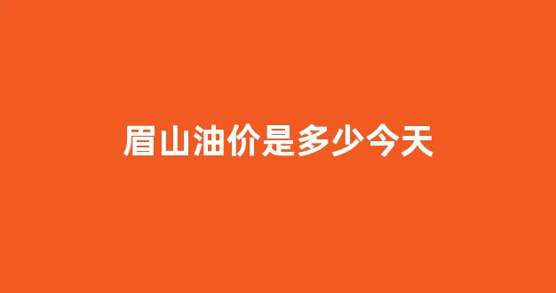 眉山油价是多少今天_眉山今日油价92汽油