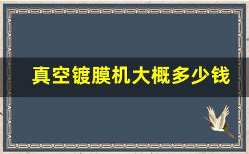 真空镀膜机大概多少钱一台(真空镀膜机的用途)_https://www.syklpowerbike.com_深交所_第1张