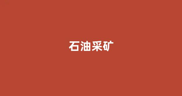 石油采矿(石油采矿权期限)_https://www.jnskb.com_设计报价_第1张
