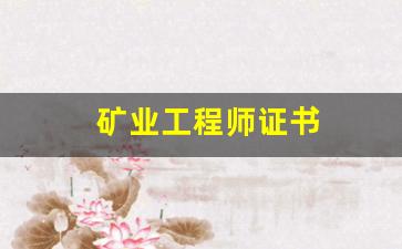 矿业工程师证书(矿业工程师证书可以买吗)_https://www.hhem8.com_北交所_第1张