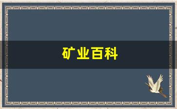 矿业百科(矿业是干嘛的)_https://www.jumanxin.com_上交所_第1张