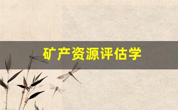 矿产资源评估学(矿产资源评估学什么专业)_https://www.jnskb.com_装修流程_第1张
