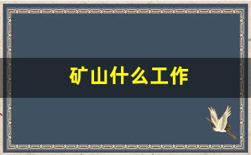 矿山什么工作(矿山工作辛苦吗)_https://www.lclxwz.com_郑商所_第1张
