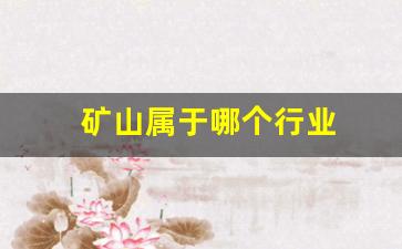 矿山属于哪个行业(矿山属于哪个行业类别)_https://www.jnskb.com_装修公司_第1张