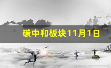 碳中和板块11月1日跌(碳中和板块有哪些股票)_https://www.wanyuyiyao.com_上交所_第1张