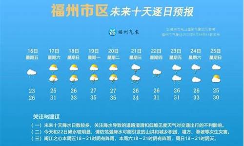 福州福清天气预报_福州福清天气预报一周 7天查询