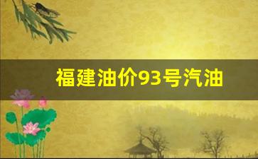 福建油价93号汽油价格-福建油价93号汽油