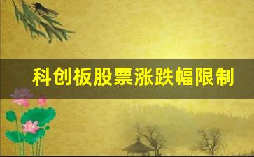 科创板股票涨跌幅限制的规则(科创板是以什么开头的股票)_https://www.syklpowerbike.com_上交所_第1张