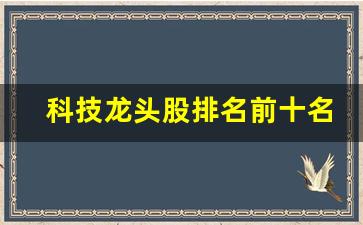 科技龙头股排名前十名(人工智能机器人股票龙头一览)_https://www.gzyhshgzzx.com_中金所_第1张