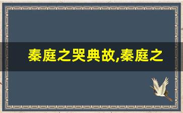 秦庭之哭典故,秦庭之哭故事,秦庭之哭是什么意思-第1张图片-我的生活随想