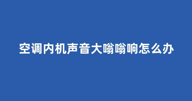 空调内机声音大嗡嗡响怎么办(空调内机声音大嗡嗡响)_https://www.taocizhiliang.com_装修流程_第1张