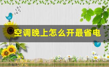 空调晚上怎么开最省电-空调晚上怎么开最省电省电