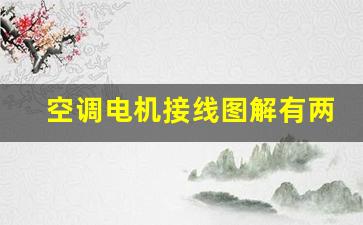 空调电机接线图解有两根线一样吗(空调电机接线图解有两根线一样吗)_https://www.jumanxin.com_北交所_第1张