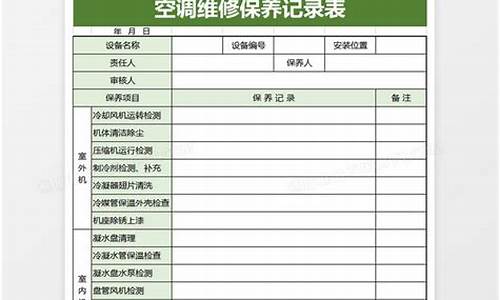 空调维修报告怎么写模板-空调维修报告怎么写模板范文