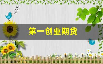 第一创业期货(第一创业期货公司怎么样)_https://www.fzdzcxj.com_北交所_第1张