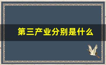 第三产业分别是什么(第二产业第三产业分别是什么)_https://www.wanyuyiyao.com_上交所_第1张
